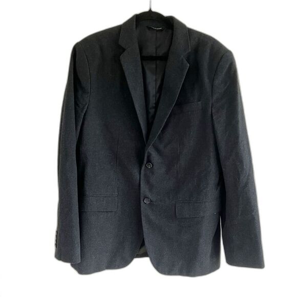 Banana Republic Other - Banana Republic Men’s Cotton Micro Plaid Blazer Gray Black Tailored Fit 42